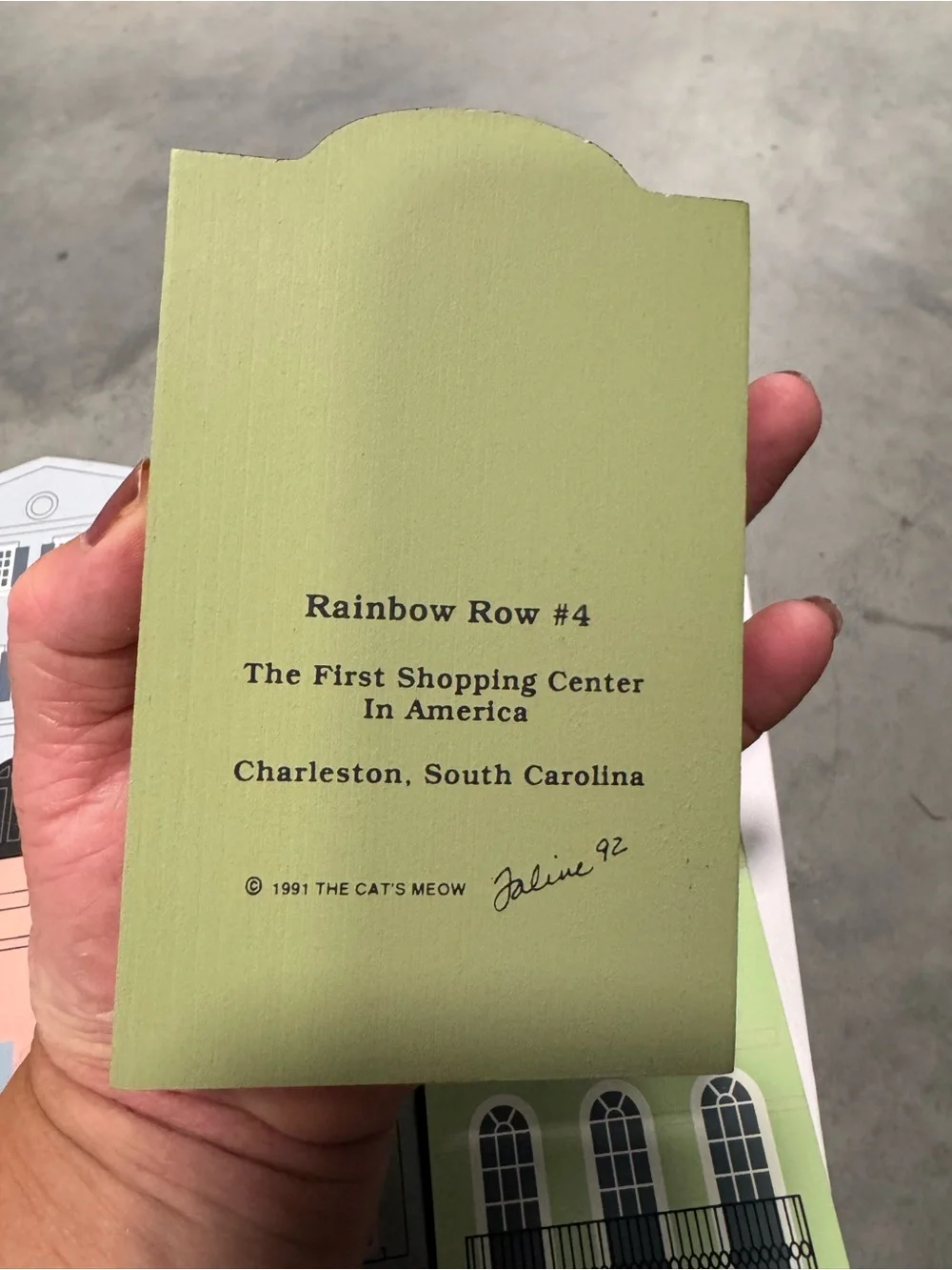 Cats meow Rainbow Row Collection set of 8 plus the market and town hall